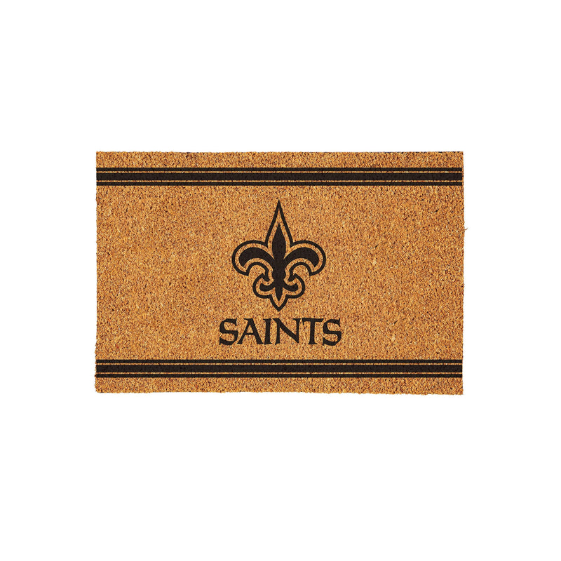 New Orleans Saints Large One Color Coir Mat, 36"x24"