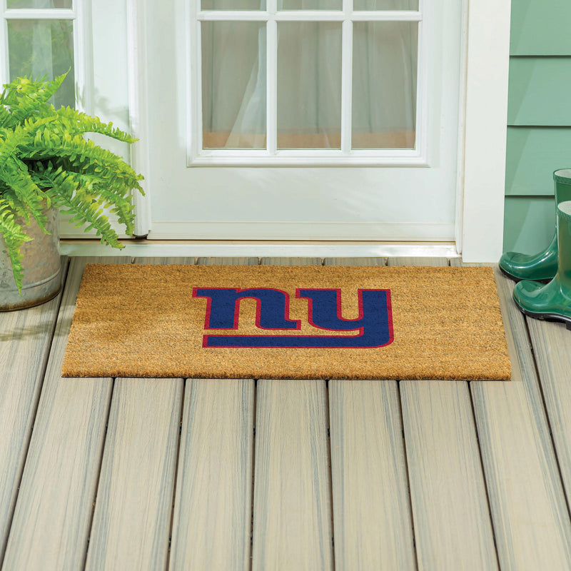New York Giants Large Full Color Coir Mat, 36"x24"