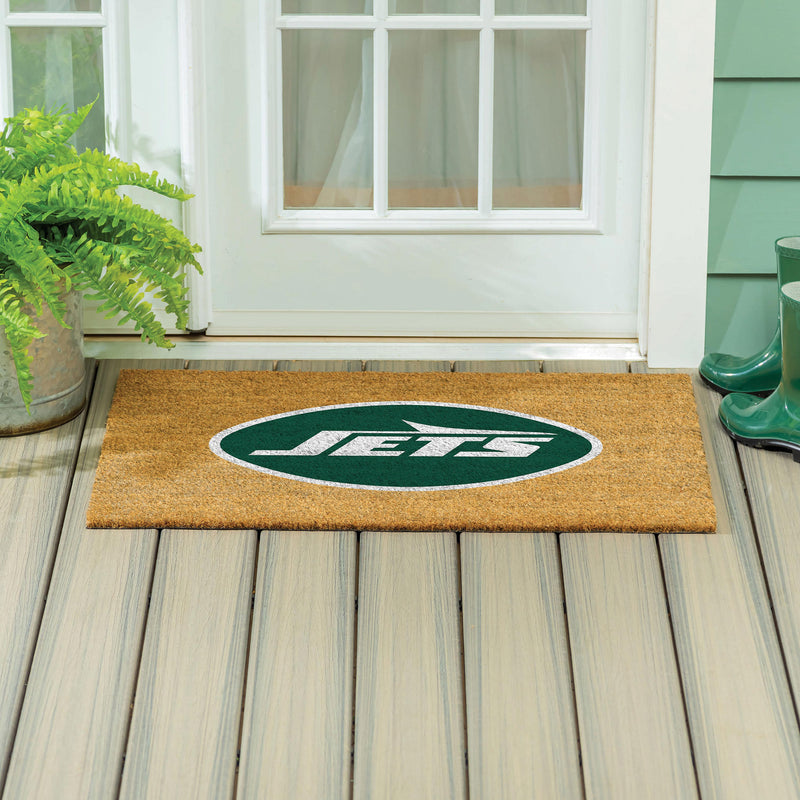 New York Jets Large Full Color Coir Mat, 36"x24"