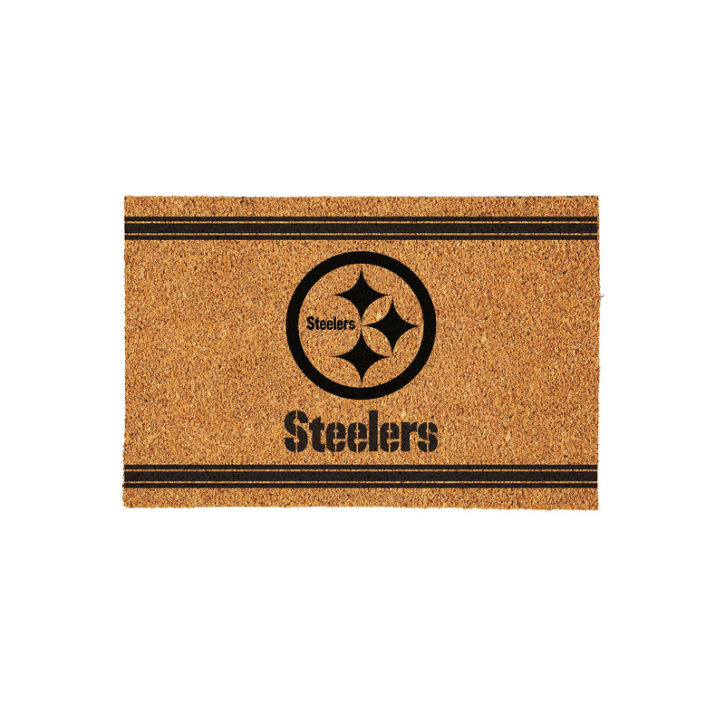 Pittsburgh Steelers Large One Color Coir Mat, 36"x24"
