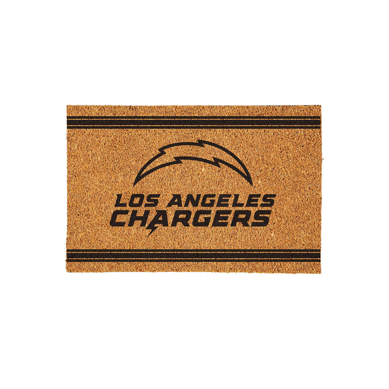 Los Angeles Chargers Large One Color Coir Mat, 36"x24"