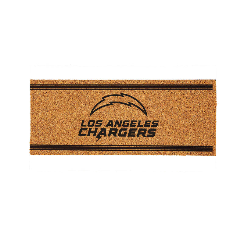 Los Angeles Chargers Extra Large One Color Coir Mat, 60"x24"