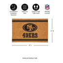 San Francisco 49ers Large One Color Coir Mat, 36"x24"
