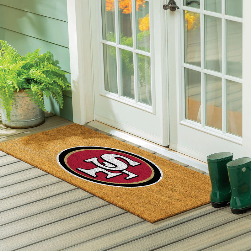 San Francisco 49ers Extra Large Full Color Coir Mat, 60"x24"