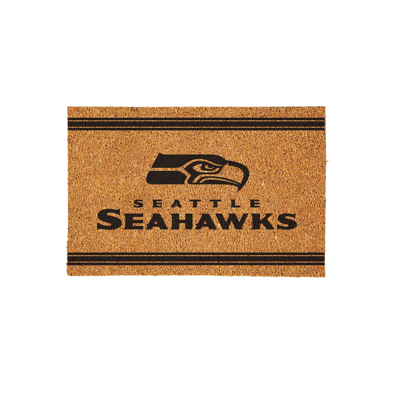 Seattle Seahawks Large One Color Coir Mat, 36"x24"
