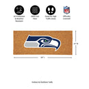 Seattle Seahawks Extra Large Full Color Coir Mat, 60"x24"