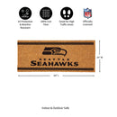 Seattle Seahawks Extra Large One Color Coir Mat, 60"x24"