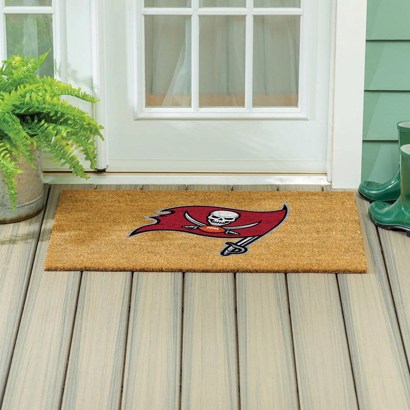 Tampa Bay Buccaneers Large Full Color Coir Mat, 36"x24"