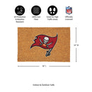 Tampa Bay Buccaneers Large Full Color Coir Mat, 36"x24"