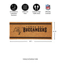 Tampa Bay Buccaneers Extra Large One Color Coir Mat, 60"x24"