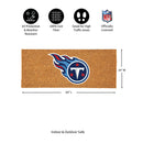 Tennessee Titans Extra Large Full Color Coir Mat, 60"x24"