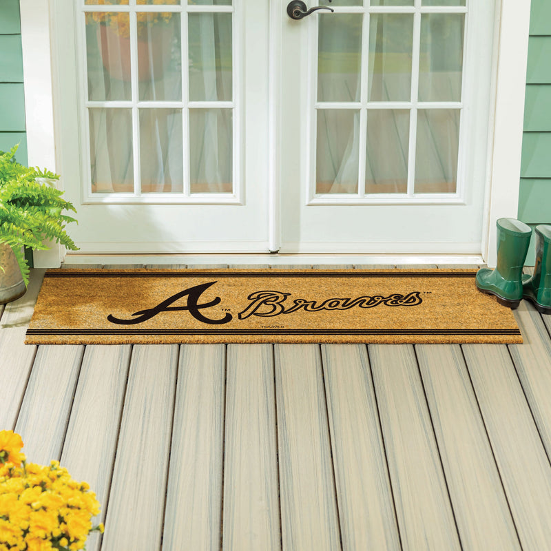 Atlanta Braves Extra Large One Color Coir Mat, 60"x24"
