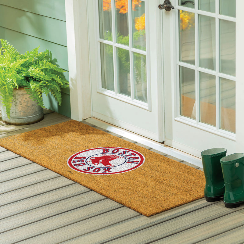 Boston Red Sox Extra Large Full Color Coir Mat, 60"x24"