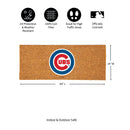 Chicago Cubs Extra Large Full Color Coir Mat, 60"x24"