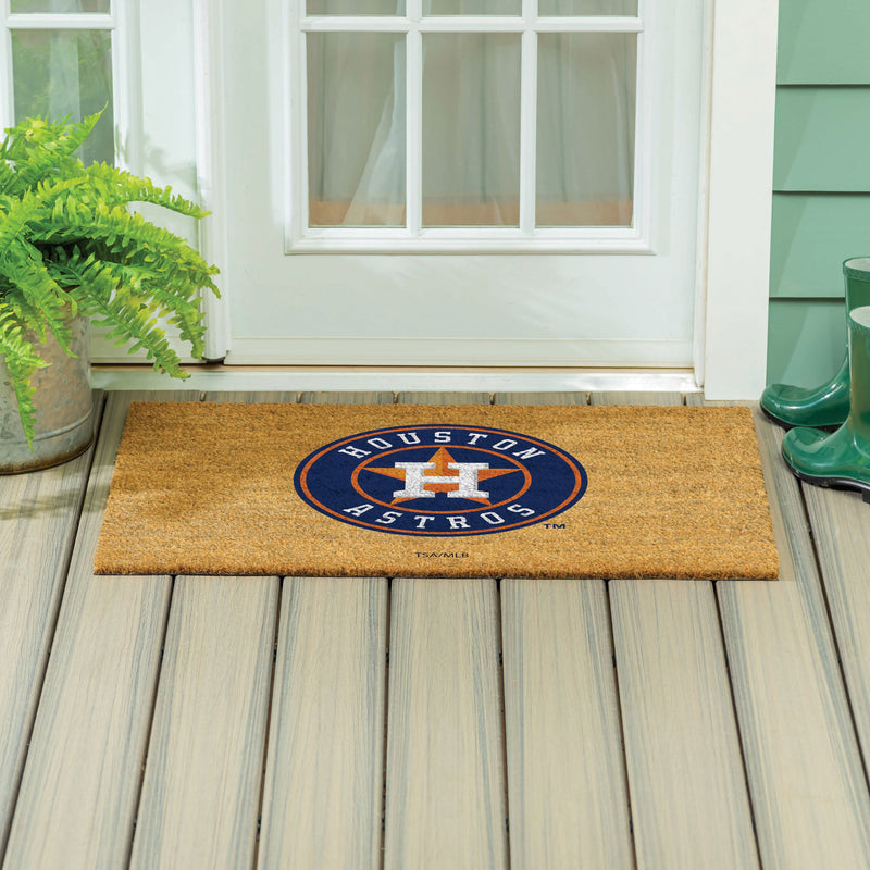 Houston Astros Large Full Color Coir Mat, 36"x24"