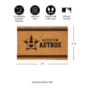 Houston Astros Large One Color Coir Mat, 36"x24"