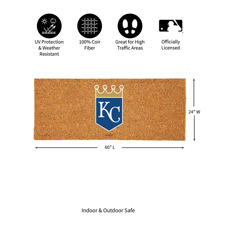 Kansas City Royals Extra Large Full Color Coir Mat, 60"x24"