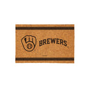 Milwaukee Brewers Large One Color Coir Mat, 36"x24"