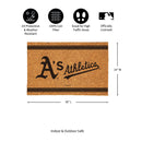 Athletics Large One Color Coir Mat, 36"x24"
