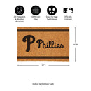 Philadelphia Phillies Large One Color Coir Mat, 36"x24"