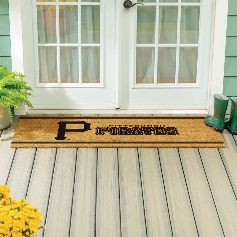 Pittsburgh Pirates Extra Large One Color Coir Mat, 60"x24"