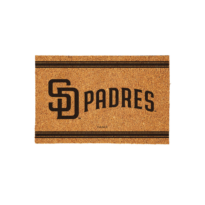 San Diego Padres Large One Color Coir Mat, 36"x24"