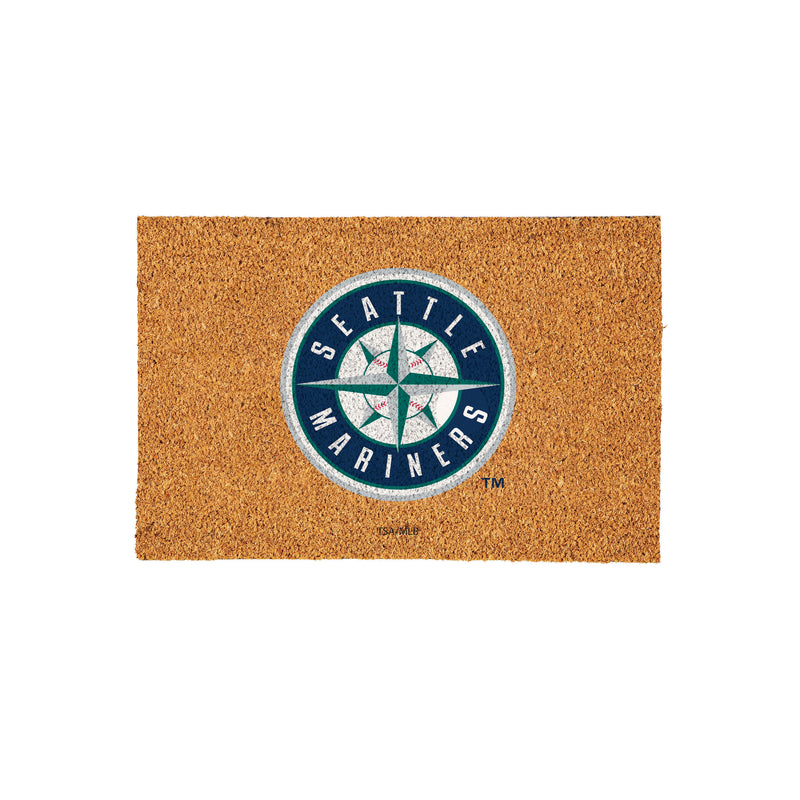 Seattle Mariners Large Full Color Coir Mat, 36"x24"