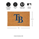 Tampa Bay Rays Large Full Color Coir Mat, 36"x24"