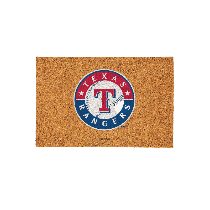 Texas Rangers Large Full Color Coir Mat, 36"x24"