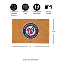 Washington Nationals Large Full Color Coir Mat, 36"x24"