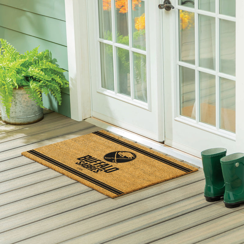 Buffalo Sabres Large One Color Coir Mat, 36"x24"