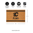 Calgary Flames Large One Color Coir Mat, 36"x24"