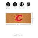 Calgary Flames Extra Large Full Color Coir Mat, 60"x24"