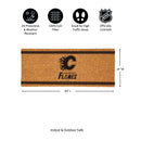 Calgary Flames Extra Large One Color Coir Mat, 60"x24"