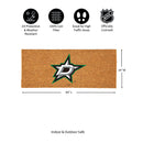 Dallas Stars Extra Large Full Color Coir Mat, 60"x24"