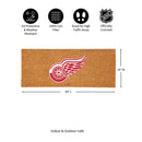Detroit Red Wings Extra Large Full Color Coir Mat, 60"x24"