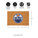 Edmonton Oilers Large Full Color Coir Mat, 36"x24"