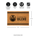 Edmonton Oilers Large One Color Coir Mat, 36"x24"