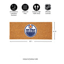 Edmonton Oilers Extra Large Full Color Coir Mat, 60"x24"