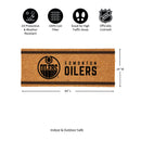 Edmonton Oilers Extra Large One Color Coir Mat, 60"x24"