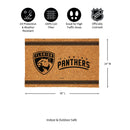 Florida Panthers Large One Color Coir Mat, 36"x24"