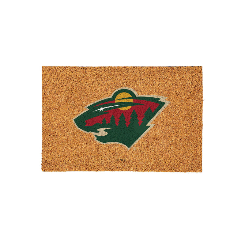 Minnesota Wild Large Full Color Coir Mat, 36"x24"