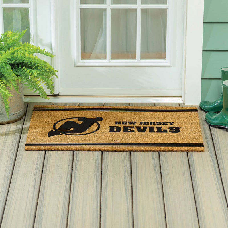 New Jersey Devils Large One Color Coir Mat, 36"x24"