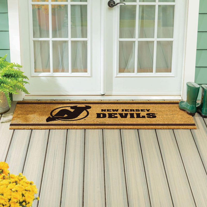 New Jersey Devils Extra Large One Color Coir Mat, 60"x24"