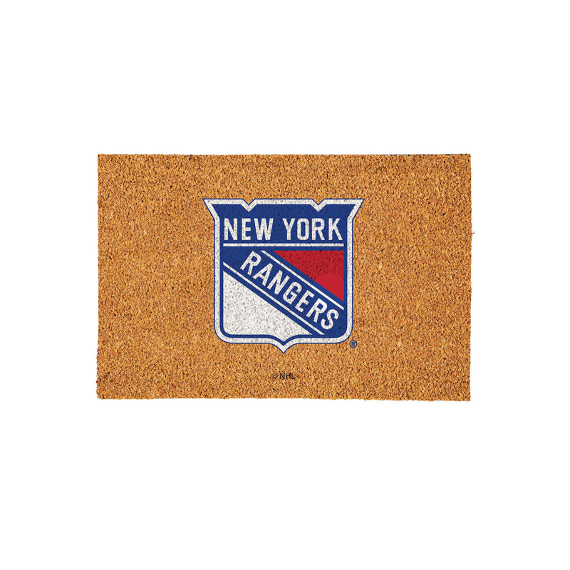 New York Rangers Large Full Color Coir Mat, 36"x24"