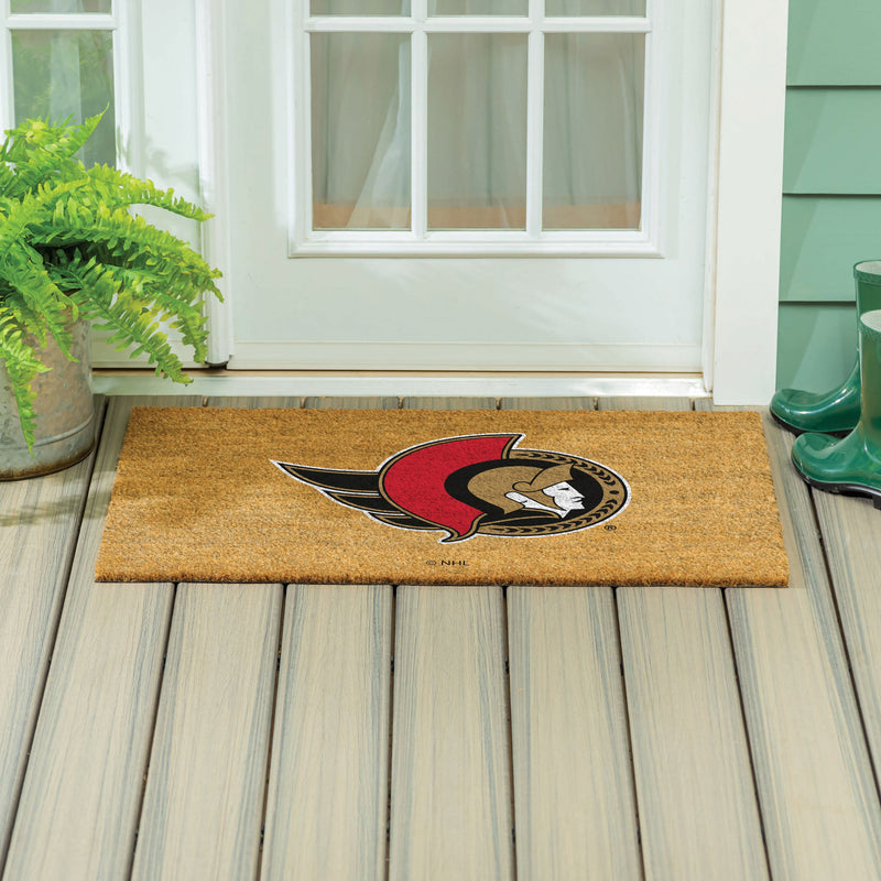 Ottawa Senators Large Full Color Coir Mat, 36"x24"