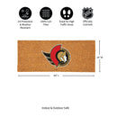 Ottawa Senators Extra Large Full Color Coir Mat, 60"x24"