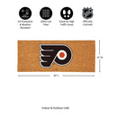 Philadelphia Flyers Extra Large Full Color Coir Mat, 60"x24"