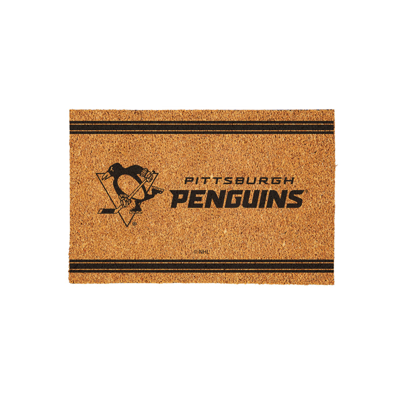 Pittsburgh Penguins Large One Color Coir Mat, 36"x24"