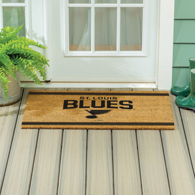 St Louis Blues Large One Color Coir Mat, 36"x24"